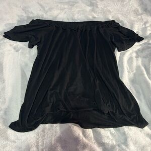 Off the shoulder black